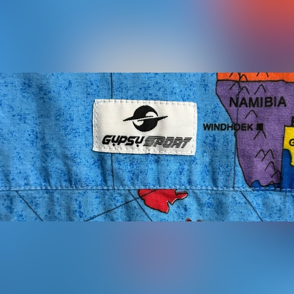 Vintage Gypsy Sport The World Full Zip Shirt Made in USA Size XL.View Pics - Picture 6 of 9